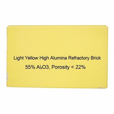 satın al Light Yellow High Alumina Refractory Brick with 55% Al2O3 and Porosity Below 22% online manufacture